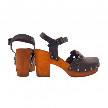 Low Profile Leather Clogs | ROOLEE | Ankle strap chunky heels, Heel sandals  outfit, Womens sandals wedges